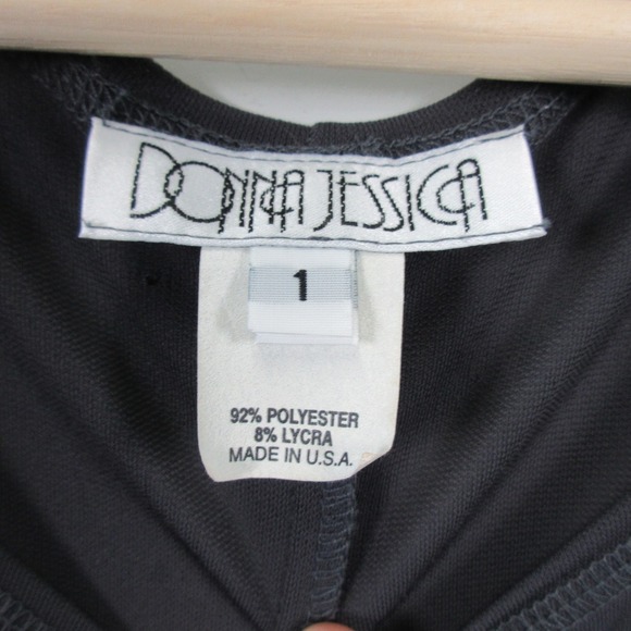 Donna Jessica Maxi Dress 1 S Art to Wear Patch Gray Long Sleeve Minimalist 366 - Picture 3 of 14